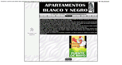 Desktop Screenshot of apartamentosblancoynegro.com